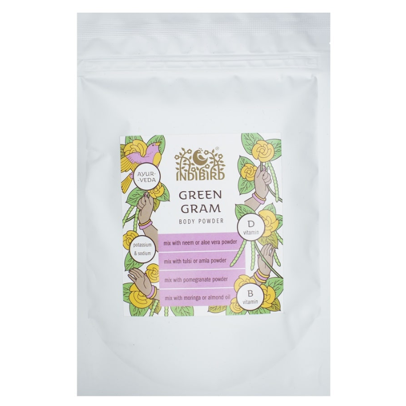 Аюрведический банный порошок Грин Грэм Indibird, 100 г.