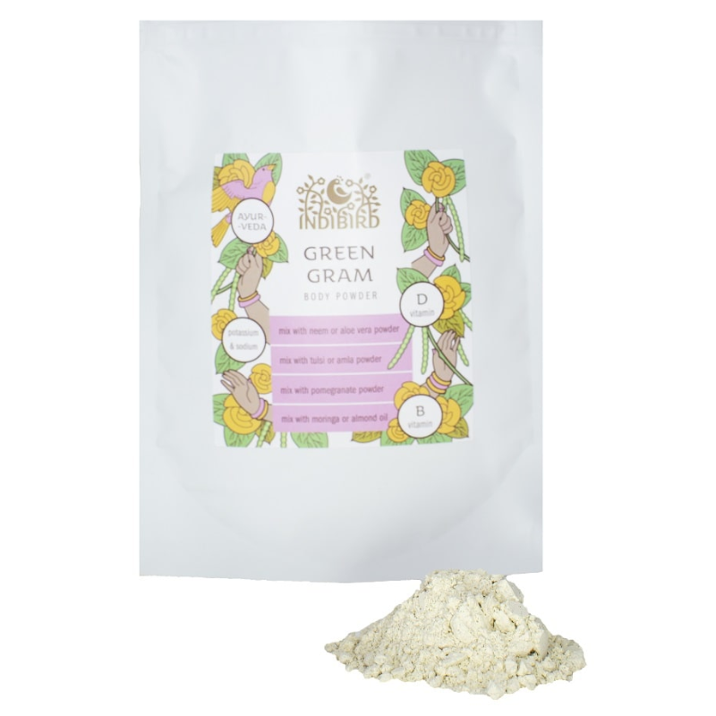 Аюрведический банный порошок Грин Грэм Indibird, 100 г.