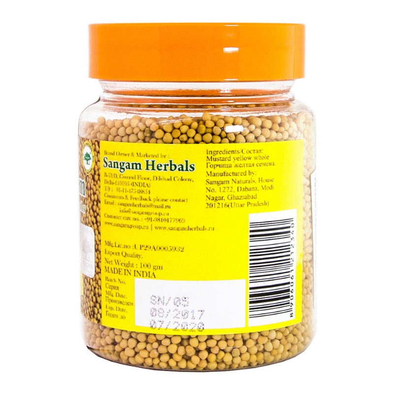 Горчица желтая семена Sangam Herbals, 100 г.