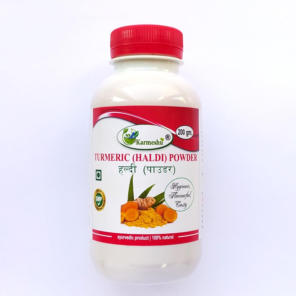 Куркума молотая, Turmeric powder, 200 г, Karmeshu