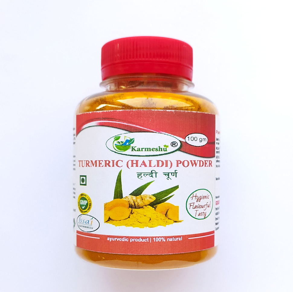 Куркума молотая, Turmeric powder, 100 г, Karmeshu