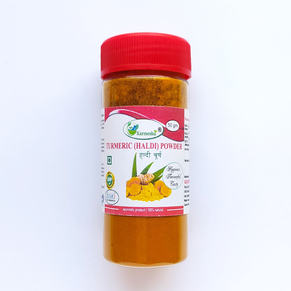 Куркума молотая (с дозатором), Turmeric powder, 50 г, Karmeshu