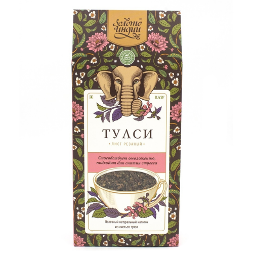 Тулси Листья Золото Индии, 100 г.