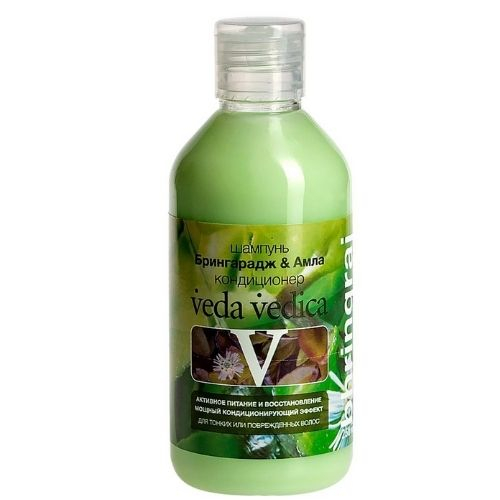 Шампунь с кондиционером Брингарадж и Амла для тонких и повреждённых волос Veda Vedica, 250 мл.