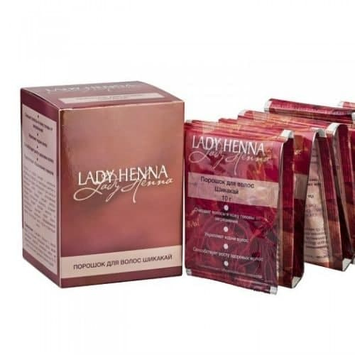 Порошок для волос Шикакай Lady Henna, 12 саше по 10 г.