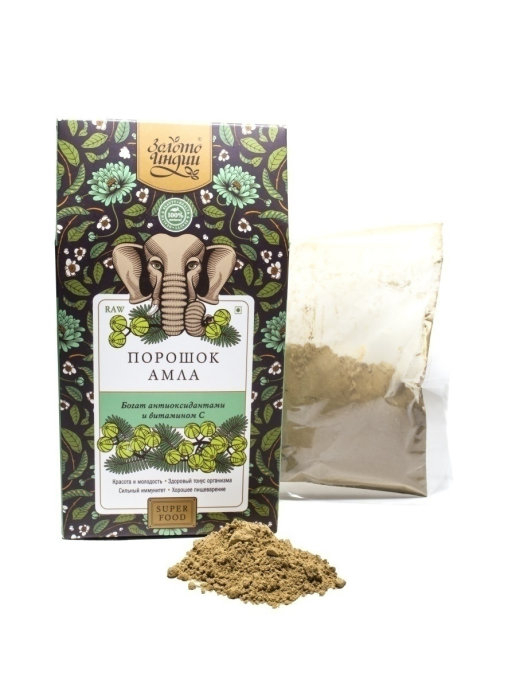 Порошок Амла Золото Индии, 100 г.