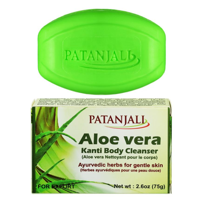 Аюрведическое мыло Алоэ Вера Канти Patanjali, 100 г.