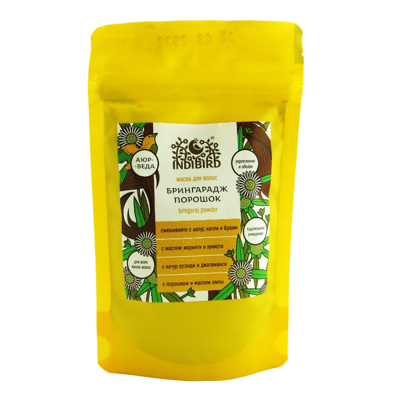 Порошок-маска для волос Брингарадж Indibird, 50 г.
