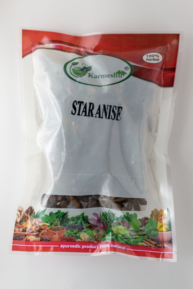 Бадьян целый пакет | Star Anis | 50 г | Karmeshu