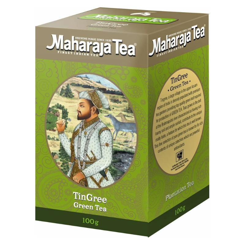 Чай зелёный Ассам Тингри рассыпной Maharaja, 100 г.