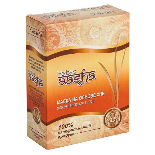 Маска на основе индийской хны для укReplения волос Aasha Herbals, 80 г.