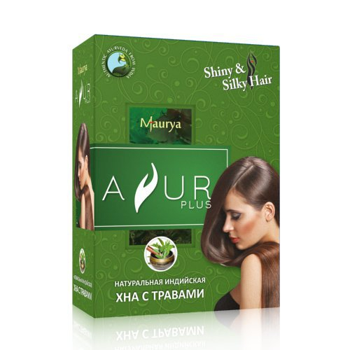 Натуральная индийская хна с травами Sanavi, 100 г.