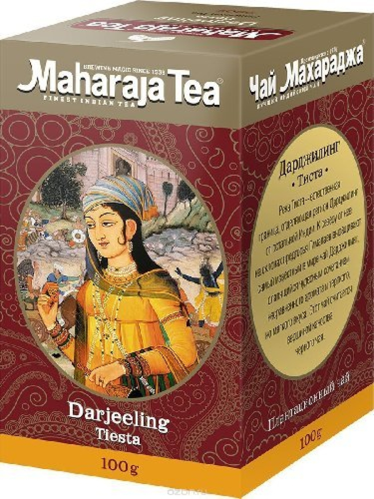 Чай черный Maharaja Дарджилинг Тиста рассыпной, 100г.