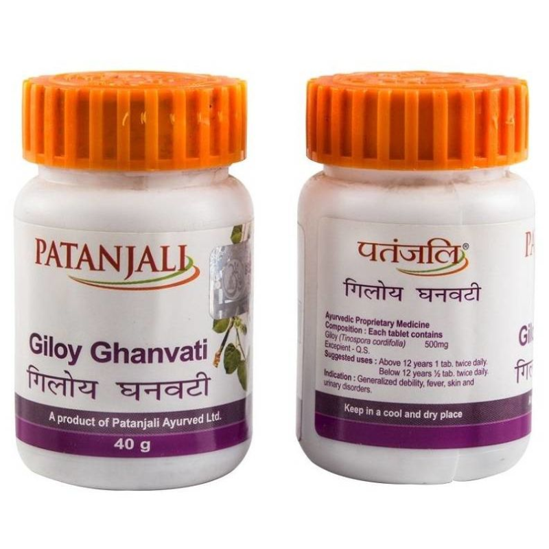 Гилой/Гудучи Гхан Вати Patanjali, 60 таб.