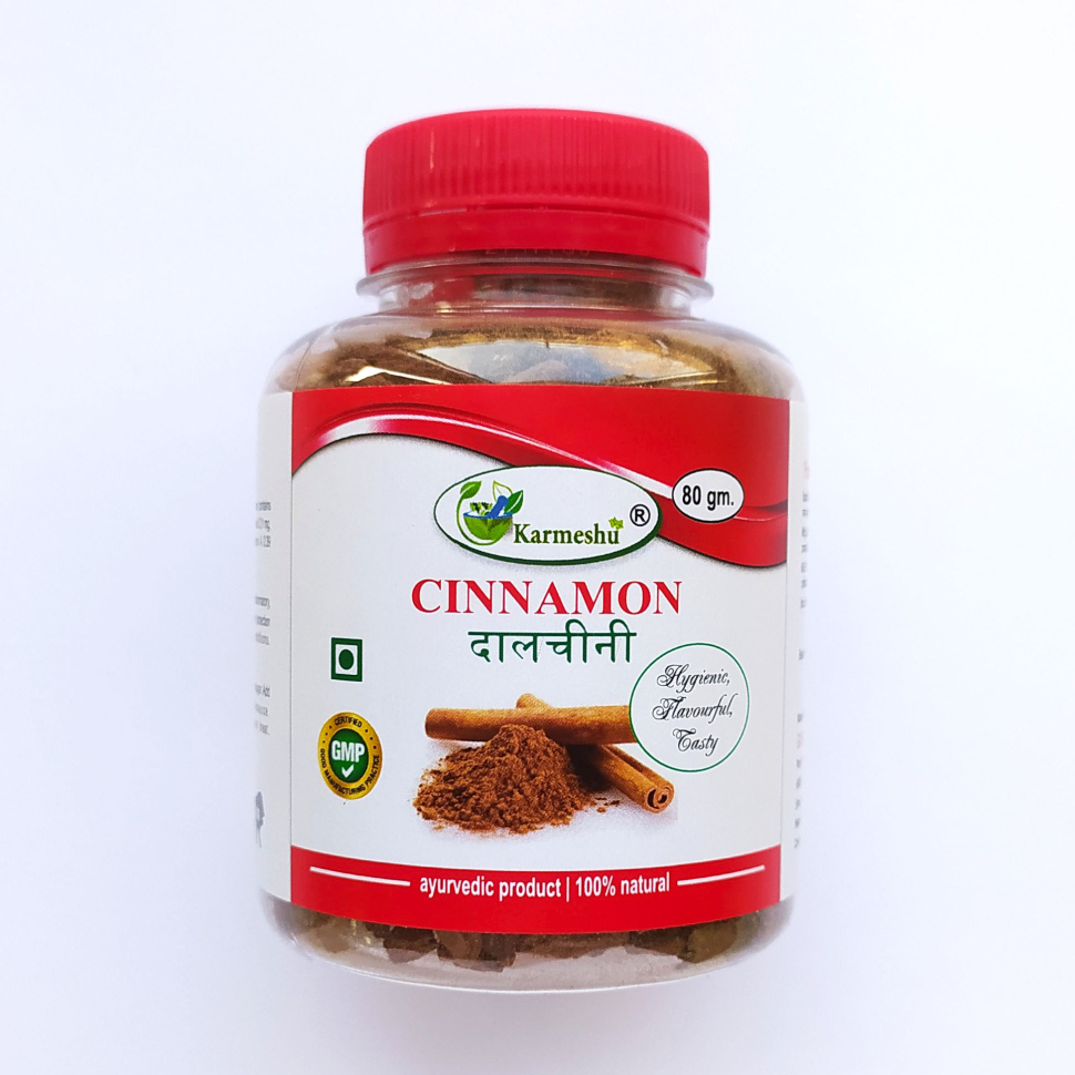 Корица дробленая, Cinnamon/Dalchini crushed, 80 г, Karmeshu