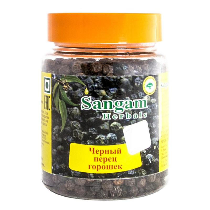 Перец чёрный горошек Sangam Herbals, 90 г.