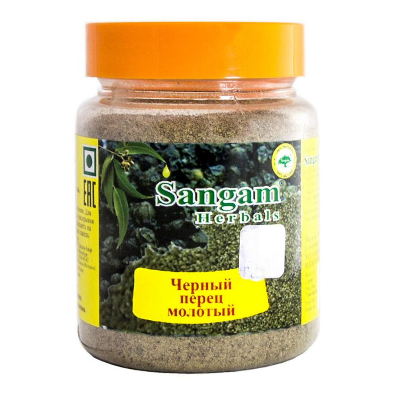 Перец черный молотый Sangam Herbals, 90 г.