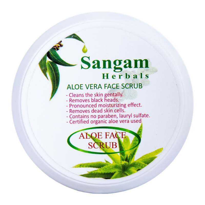 Алоэ Cкраб для лица «Цветущий апельсин» Sangam Herbals, 100 г.