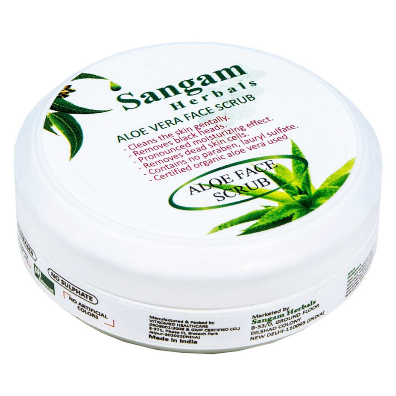 Алоэ Cкраб для лица «Цветущий апельсин» Sangam Herbals, 100 г.