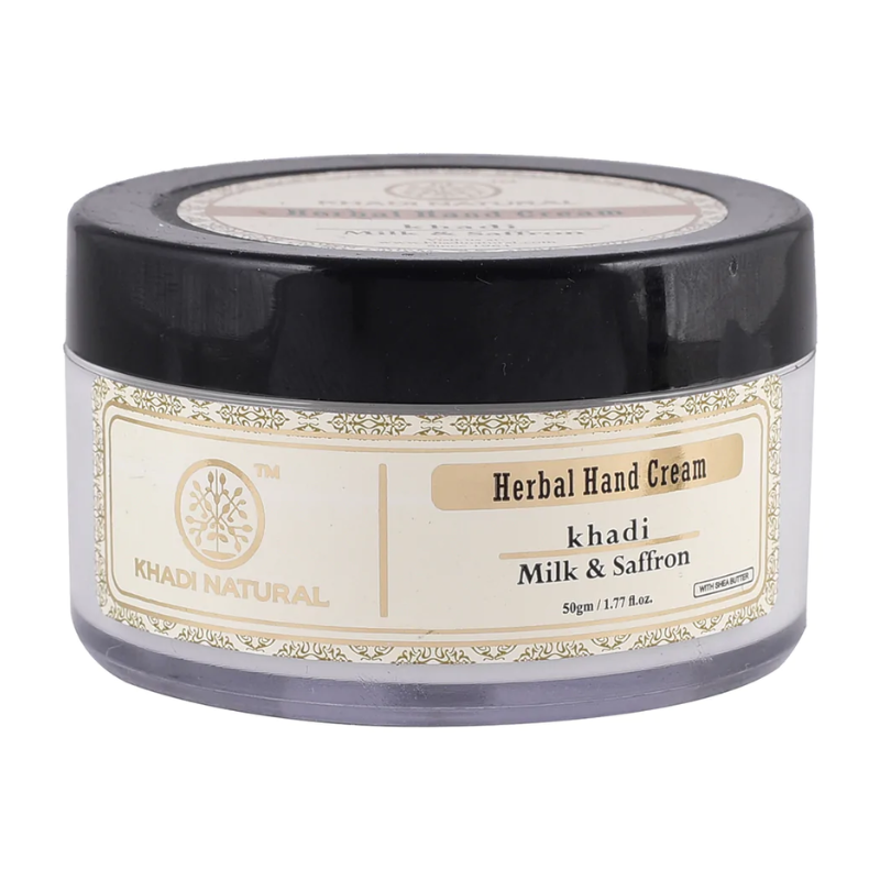 Травяной крем для рук «Молоко и Шафран» Khadi Natural, 50 г.