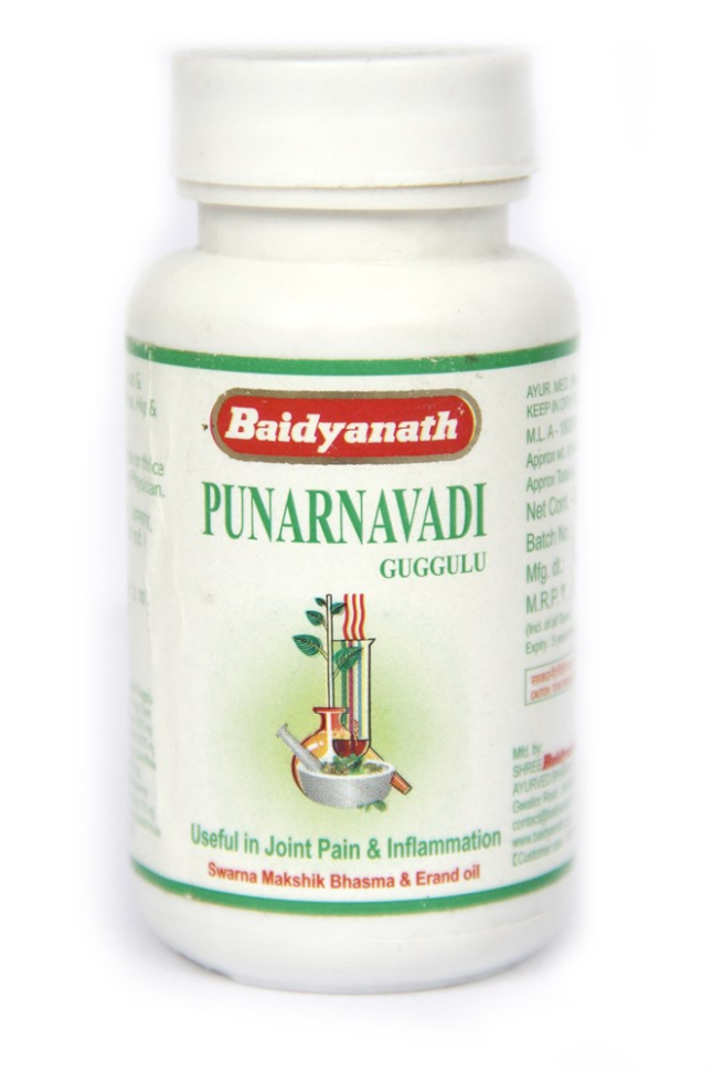 Пунарнавади гуггул Baidyanath, 80 таб.