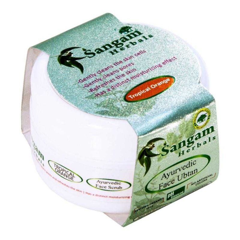 Аюрведический Убтан для лица «Тропический апельсин» Sangam Herbals, 40 г.