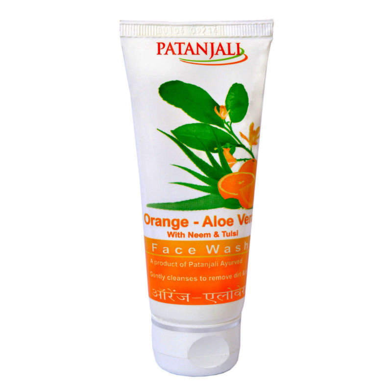 Средство для умывания Апельсин-Алоэ с Нимом и Тулси Patanjali, 60 г.