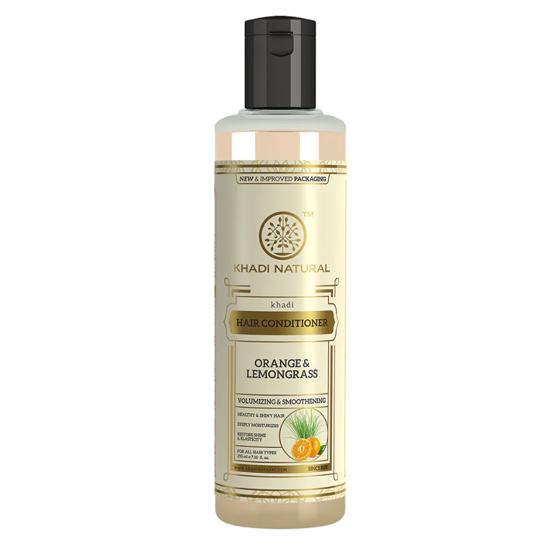 Кондиционер для волос «Апельсин и лемонграсс» Khadi Natural, 210 мл.