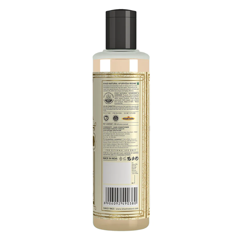 Кондиционер для волос «Апельсин и лемонграсс» Khadi Natural, 210 мл.