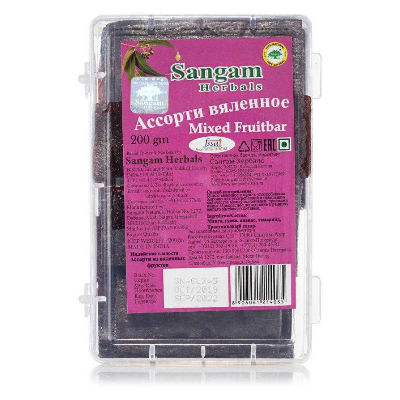 Ассорти из вяленых фруктов Sangam Herbals, 200 г.