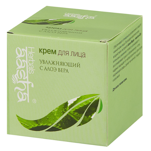 Крем для лица увлажняющий с Алоэ Вера Aasha Herbals, 50 г.