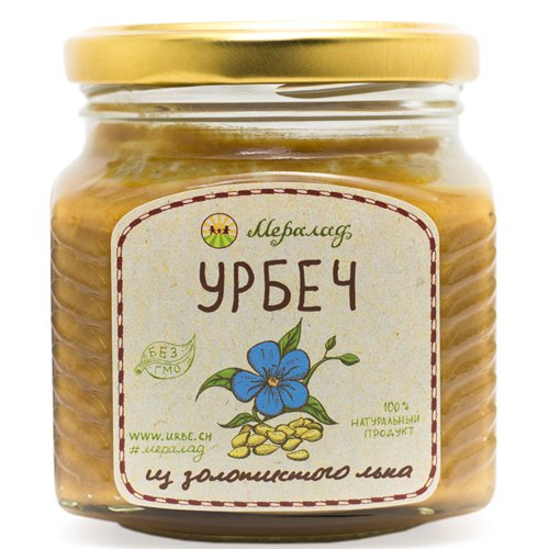 Урбеч из золотистого льна Мералад, 230 г.