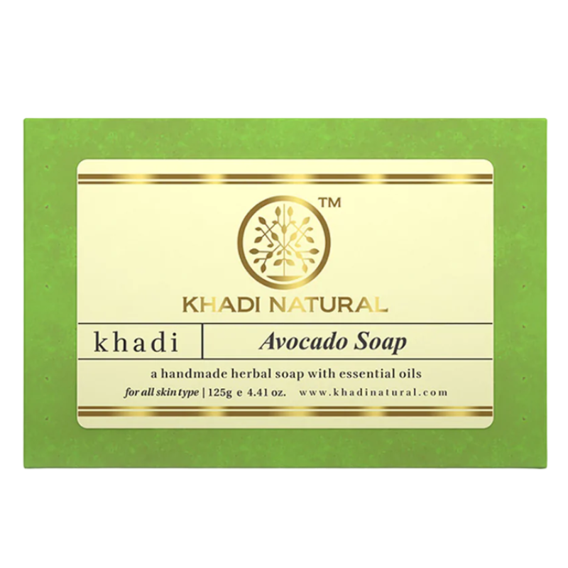 Глицериновое мыло ручной работы с авокадо Khadi Natural, 125 г.