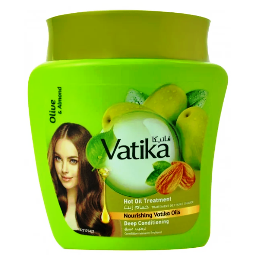 Маска для сухих волос с Оливой, Миндалём и Хной Dabur Vatika, 500 г.