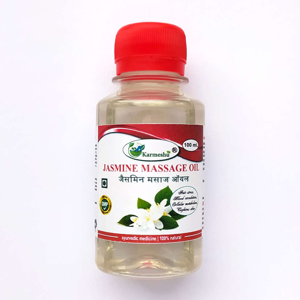 Масло массажное Жасмин | Jasmine massage oil | 100 мл | Karmeshu