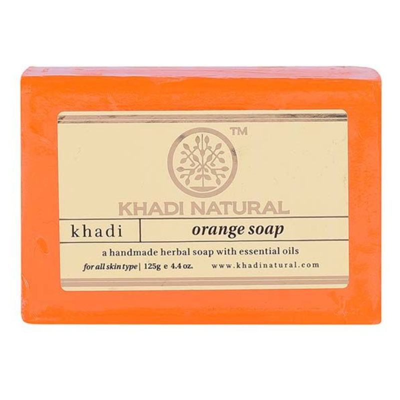 Глицериновое мыло ручной работы с апельсином Khadi Natural, 125 г.