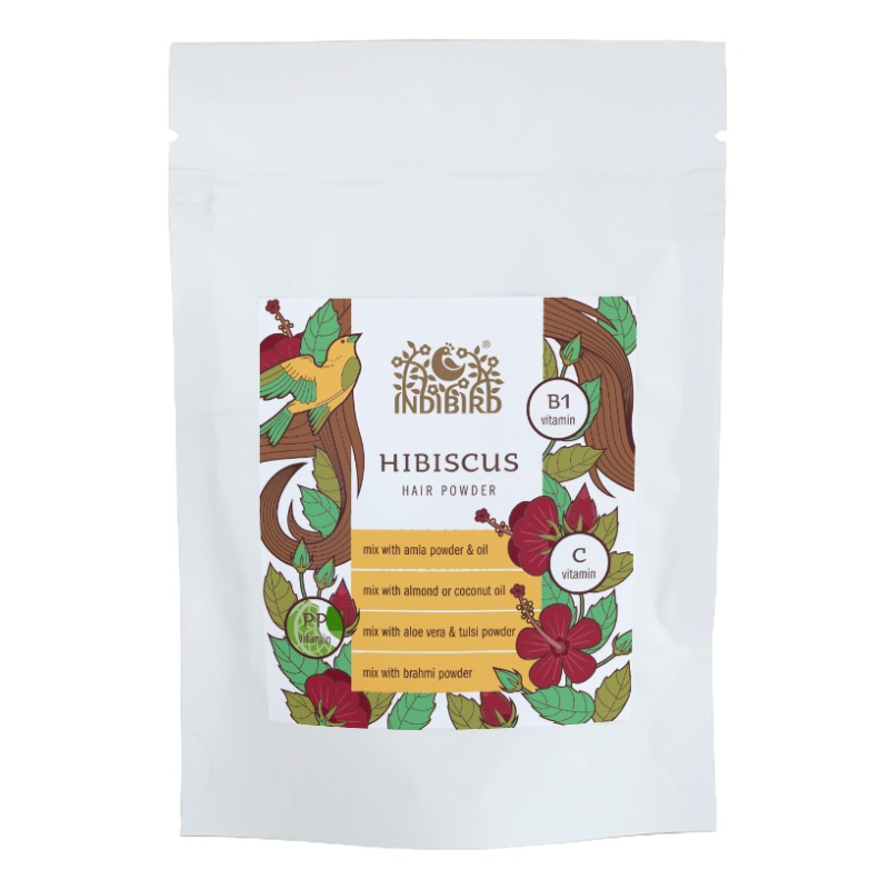 Порошок из лепестков Гибискуса Indibird, 40 г.