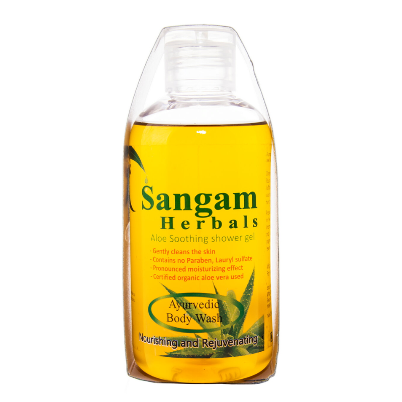 Гель для душа на основе Алоэ Вера «Ним и Тулси» Sangam Herbals, 200 мл.