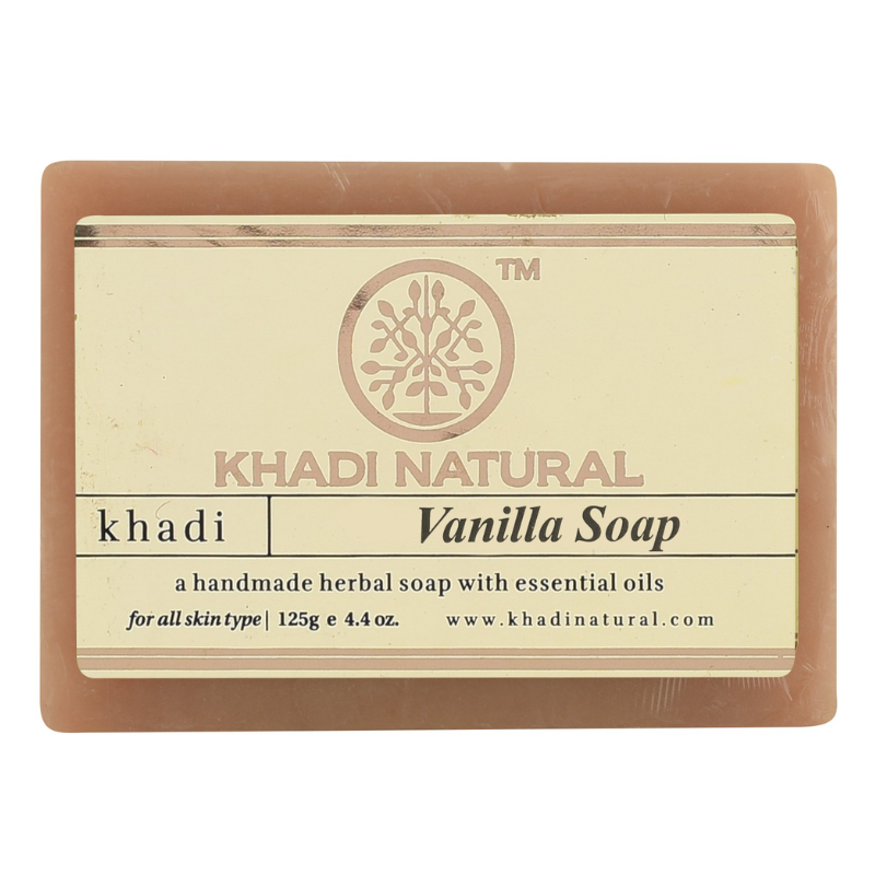 Глицериновое мыло ручной работы с ванилью Khadi Natural, 125 г.