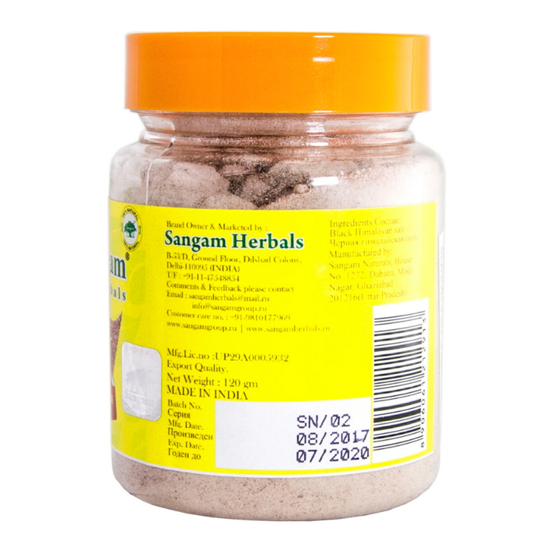Соль черная гималайская Sangam Herbals, 120 г.