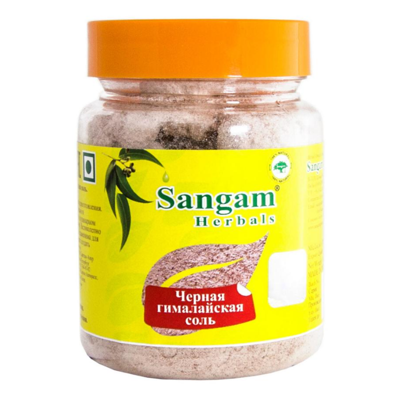 Соль черная гималайская Sangam Herbals, 120 г.