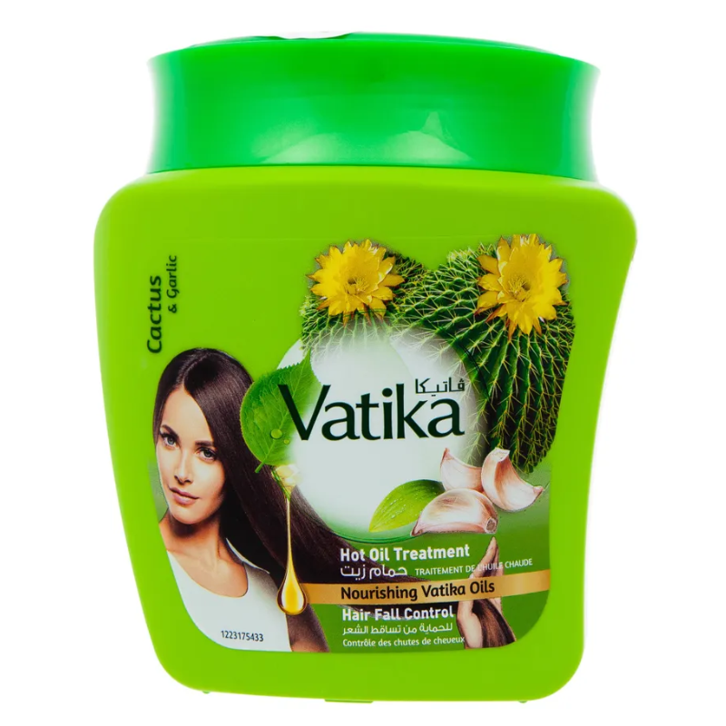 Маска «Кактус и Чеснок» Контроль выпадения волос Dabur Vatika, 500 г.