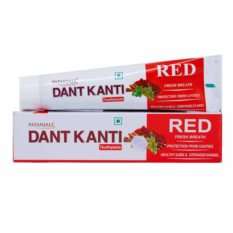 Красная зубная паста Дент Канти Красная Patanjali, 20 г.