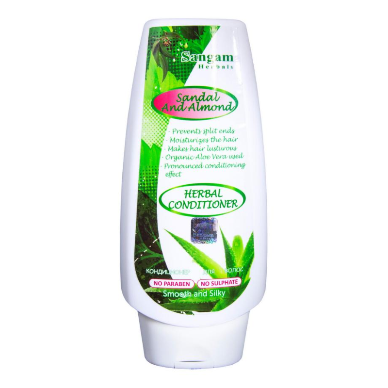 Травяной кондиционер «Сандал и Миндаль» Sangam Herbals, 200 мл.