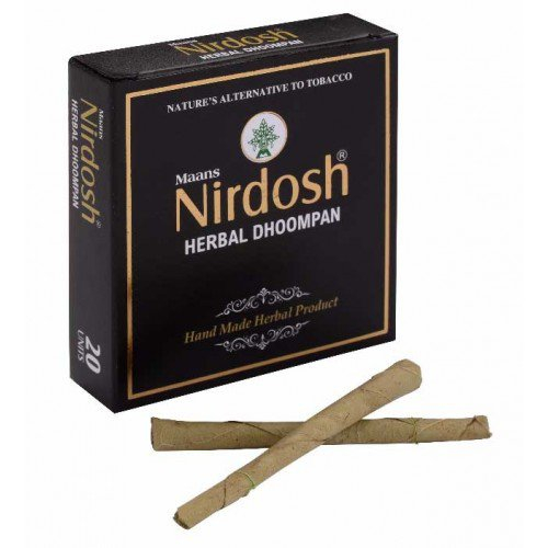 Аюрведический ингалятор без табака и без фильтра Nirdosh, 20 шт.