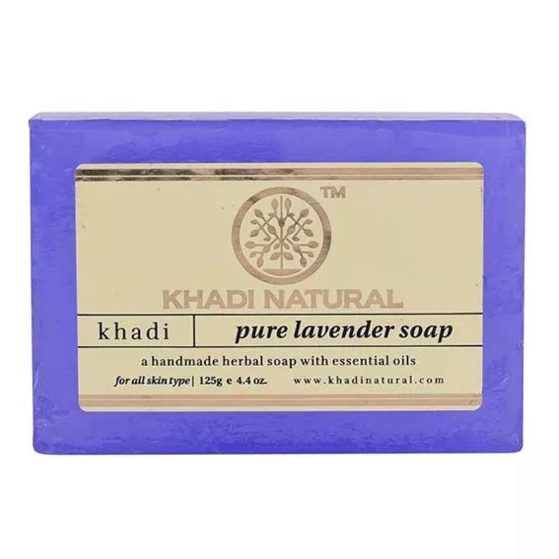 Глицериновое мыло ручной работы с лавандой Khadi Natural, 125 г.