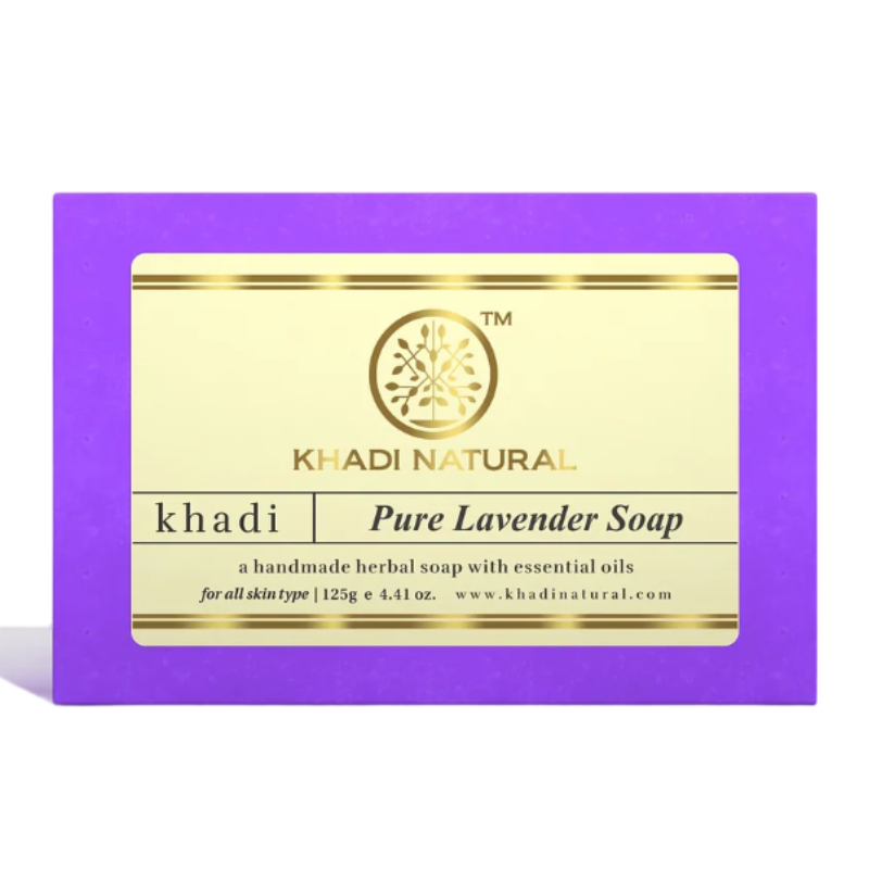 Глицериновое мыло ручной работы с лавандой Khadi Natural, 125 г.