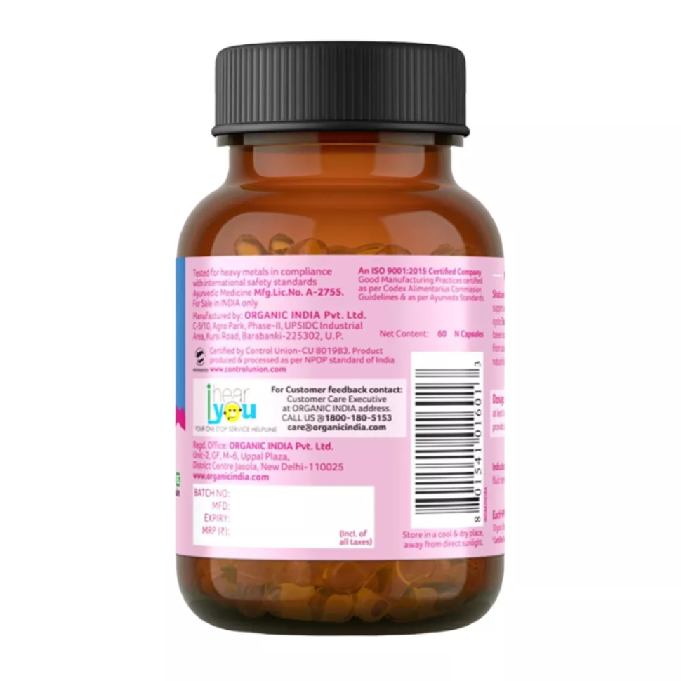Шатавари Organic India, 60 кап.