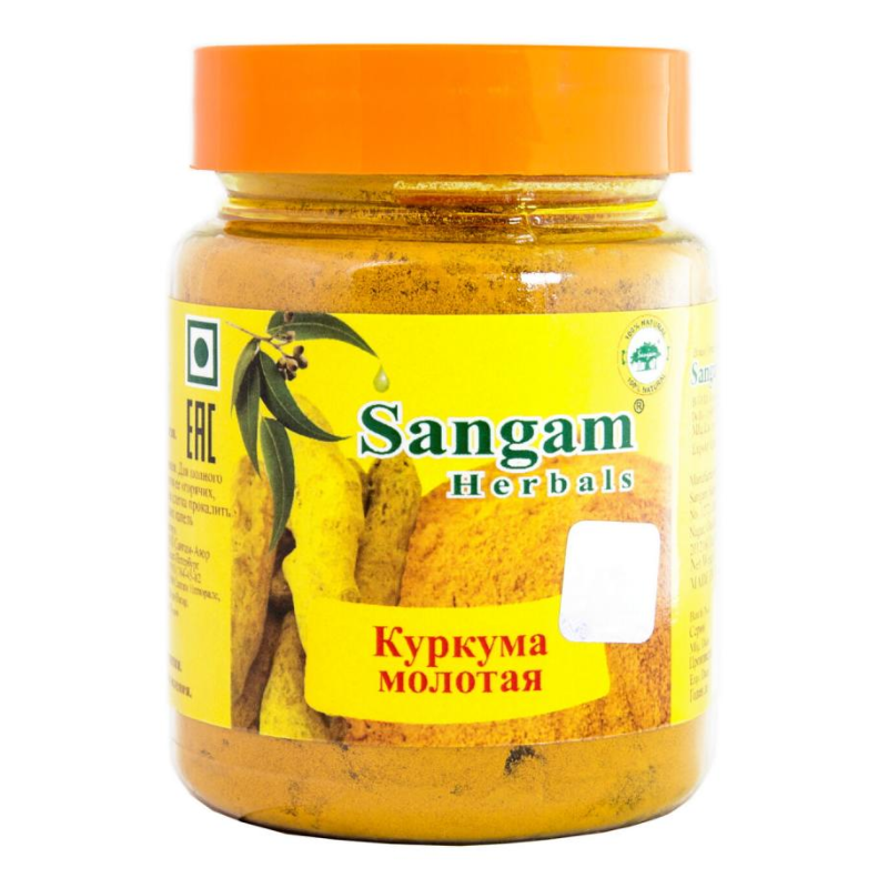 Куркума молотая Sangam Herbals, 80 г.