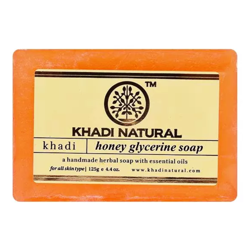 Глицериновое мыло ручной работы с мёдом Khadi Natural, 125 г.